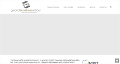 Desktop Screenshot of graduatebusinessschool.com.au
