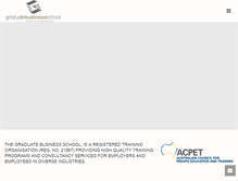 Tablet Screenshot of graduatebusinessschool.com.au